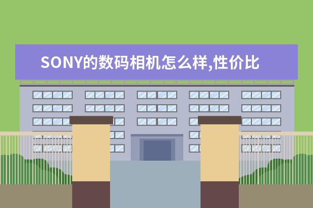 SONY的数码相机怎么样,性价比好吗