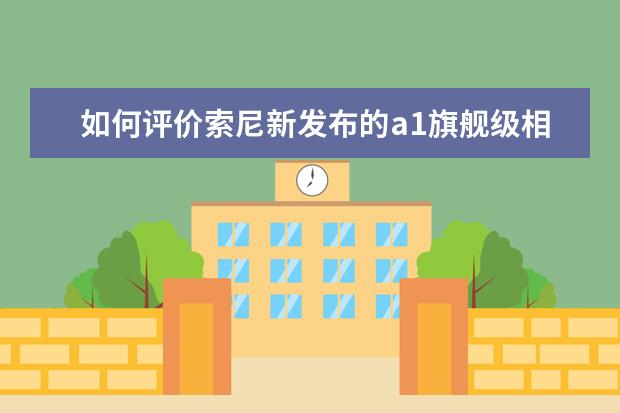 如何评价索尼新发布的a1旗舰级相机?