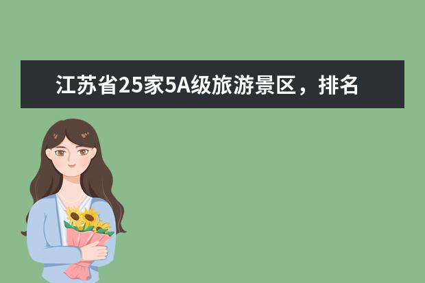 江苏省25家5A级旅游景区，排名全国第一，你去过几个？