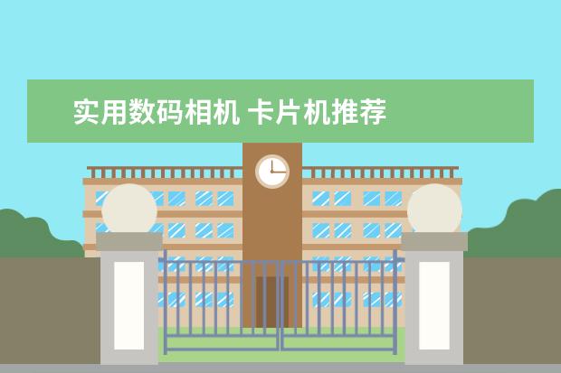 实用数码相机 卡片机推荐