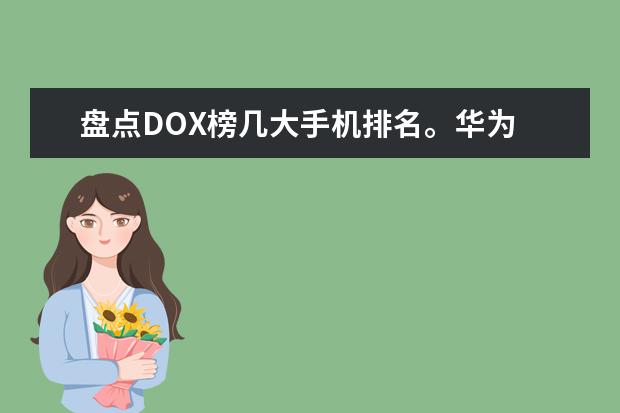 盘点DOX榜几大手机排名。华为 智能手机品牌排行榜