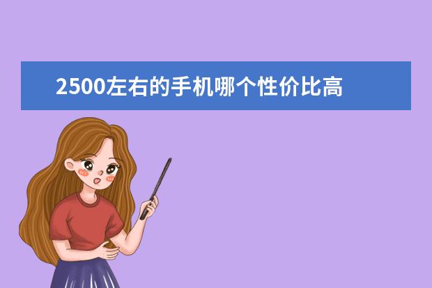 2500左右的手机哪个性价比高