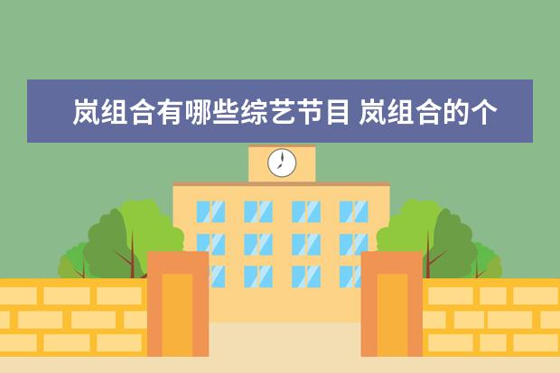 岚组合有哪些综艺节目 岚组合的个人资料
