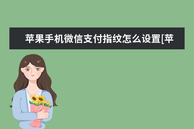 苹果手机微信支付指纹怎么设置[苹果手机微信支付指纹怎么设置一个] 苹果手机怎么录音通话[苹果手机怎么录音通话记录]