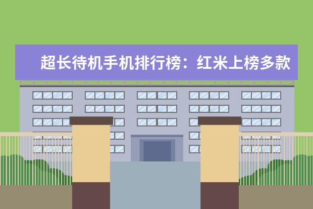超长待机手机排行榜：红米上榜多款 便宜智能手机推荐，不超过千元的五大超强智能手机