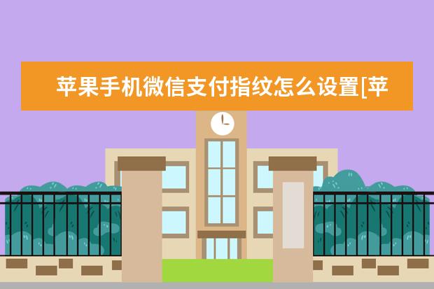 苹果手机微信支付指纹怎么设置[苹果手机微信支付指纹怎么设置一个] 怎么看cpu温度[华为手机怎么看cpu温度]
