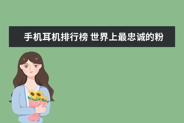手机耳机排行榜 世界上最忠诚的粉丝