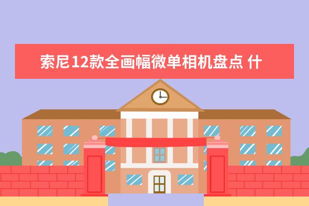 索尼12款全画幅微单相机盘点 什么相机适合拍小孩