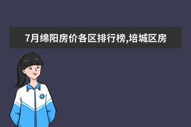 7月绵阳房价各区排行榜,培城区房价5927元/㎡梓潼县房价下降 7月商丘房价各区排行榜,睢阳区房价5369元/㎡梁园区房价上涨