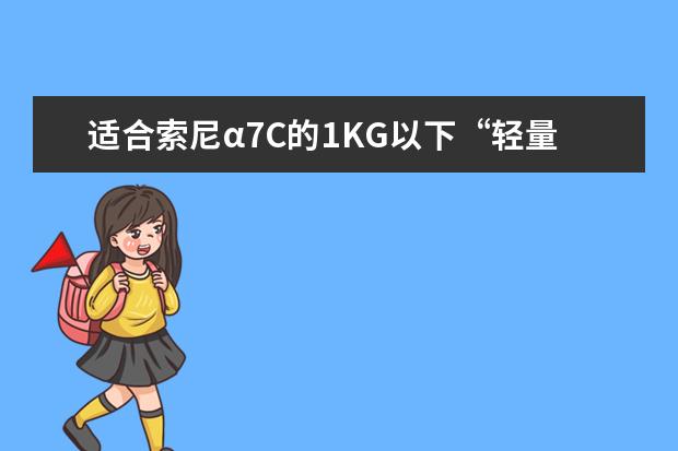 适合索尼α7C的1KG以下“轻量”小镜头有哪些 索尼12款全画幅微单相机盘点