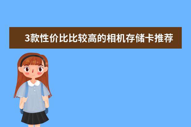3款性价比比较高的相机存储卡推荐
