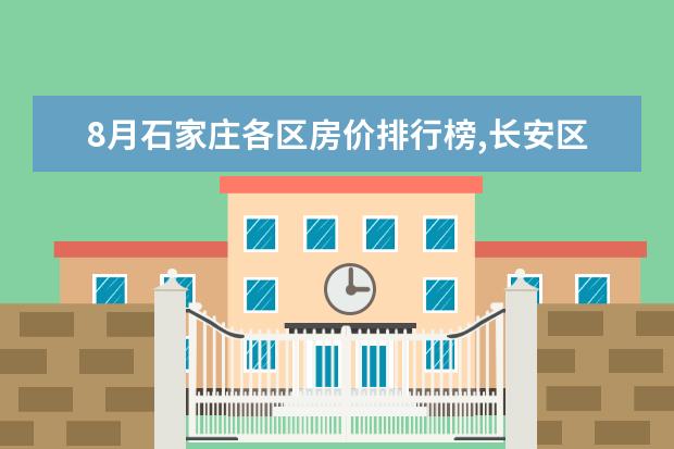8月石家庄各区房价排行榜,长安区房价最高裕华区房价18676元/㎡ 7月广安房价各区排行榜,广安区房价一年上涨0.76%