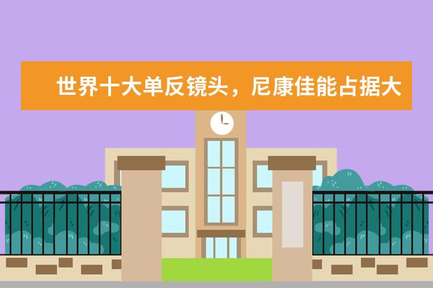 世界十大单反镜头，尼康佳能占据大半，你更喜欢哪款 S