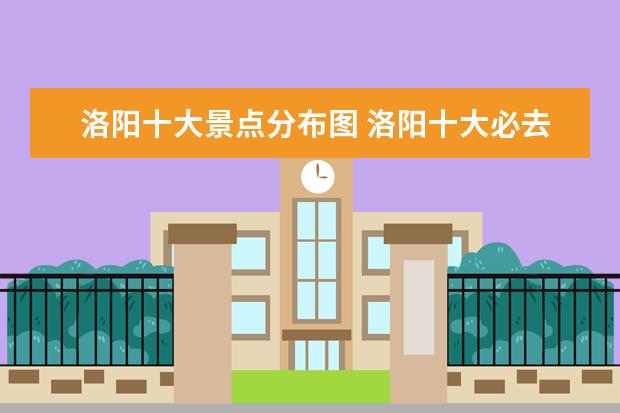 洛阳十大景点分布图 洛阳十大必去景点