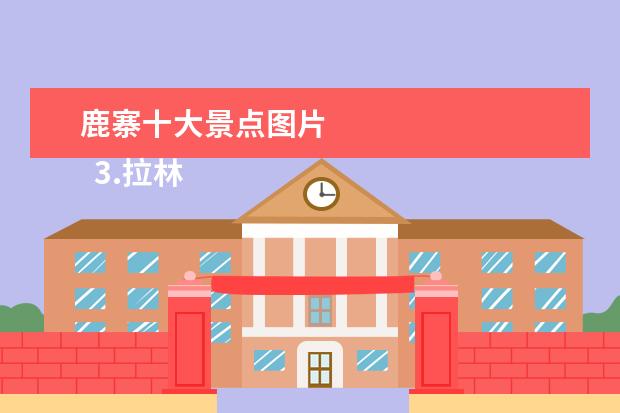 鹿寨十大景点图片
3.拉林镇地图