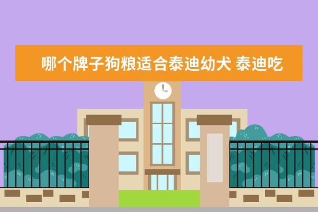 哪个牌子狗粮适合泰迪幼犬 泰迪吃什么牌子的狗粮比较好?