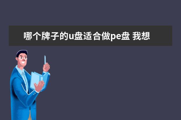 哪个牌子的u盘适合做pe盘 我想问一下做pe启动盘哪个软件好