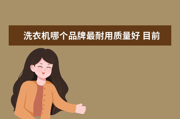 洗衣机哪个品牌最耐用质量好 目前洗衣机质量最好的是什么品牌