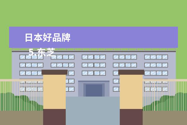 日本好品牌 
  5.东芝