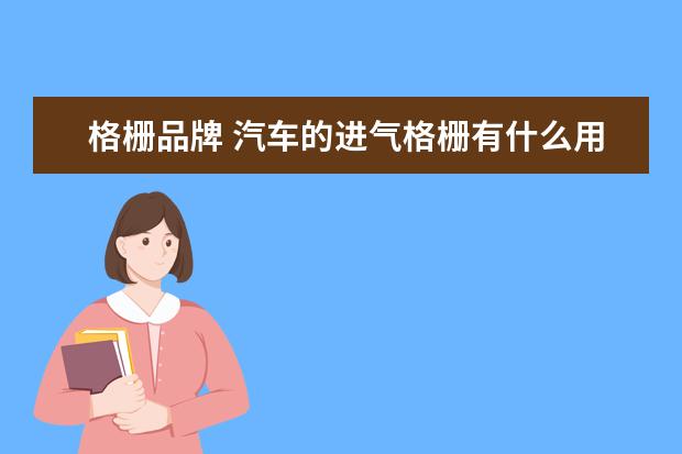 格栅品牌 汽车的进气格栅有什么用?为什么越做越大?