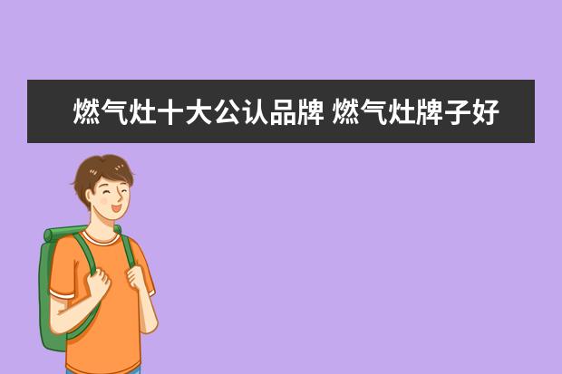 燃气灶十大公认品牌 燃气灶牌子好十大排名