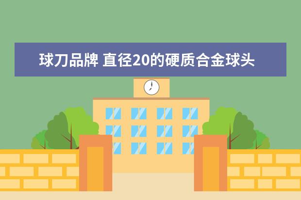 球刀品牌 直径20的硬质合金球头铣刀,铣削普通钢料,转速 进给 ...