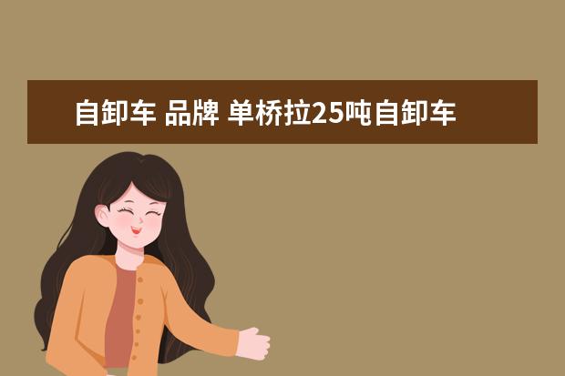 自卸车 品牌 单桥拉25吨自卸车哪个牌子好。上蓝牌的