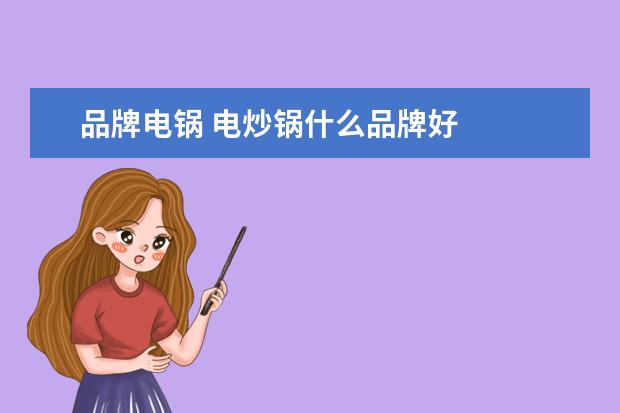 品牌电锅 电炒锅什么品牌好