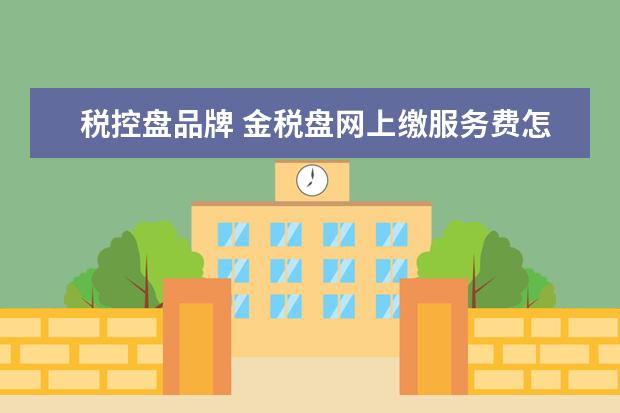 税控盘品牌 金税盘网上缴服务费怎么开通