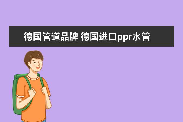 德国管道品牌 德国进口ppr水管十大名牌