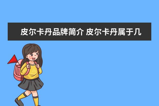 皮尔卡丹品牌简介 皮尔卡丹属于几线品牌