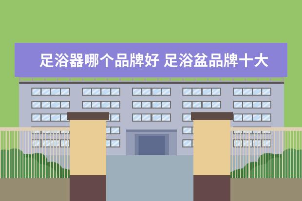 足浴器哪个品牌好 足浴盆品牌十大排名榜