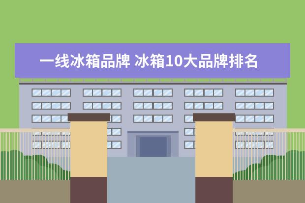 一线冰箱品牌 冰箱10大品牌排名