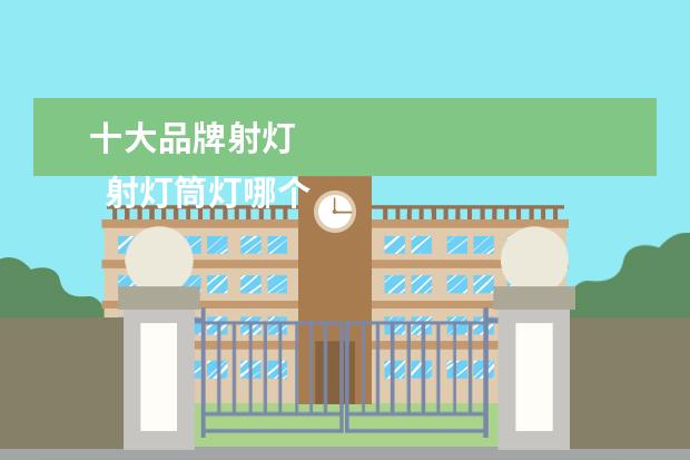 十大品牌射灯 
  射灯筒灯哪个牌子好2