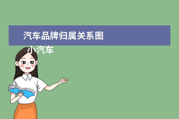 汽车品牌归属关系图
小汽车标志大全及名字3