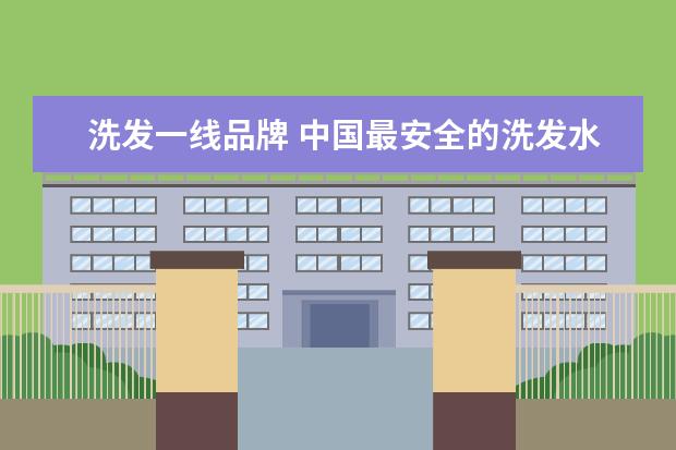 洗发一线品牌 中国最安全的洗发水?