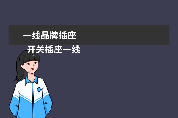 一线品牌插座 
  开关插座一线二线三线品牌