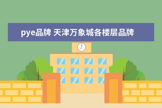 pye品牌 天津万象城各楼层品牌
