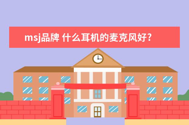 msj品牌 什么耳机的麦克风好?