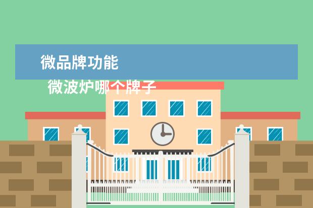 微品牌功能 
  微波炉哪个牌子好用质量好1