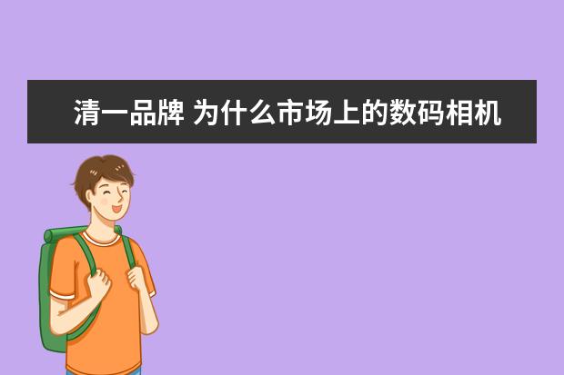 清一品牌 为什么市场上的数码相机几乎都是日本品牌?