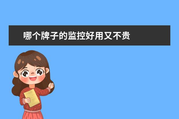 哪个牌子的监控好用又不贵