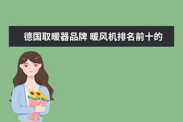 德国取暖器品牌 暖风机排名前十的品牌