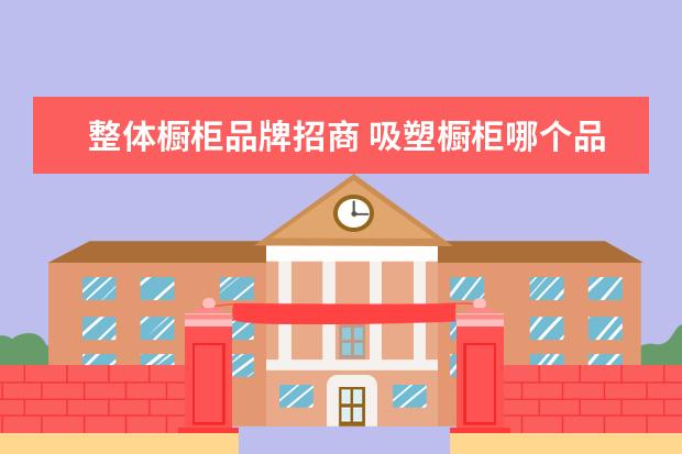 整体橱柜品牌招商 吸塑橱柜哪个品牌的好?