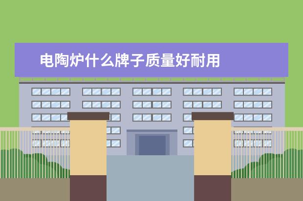 电陶炉什么牌子质量好耐用