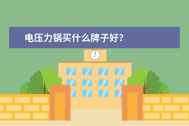 电压力锅买什么牌子好?