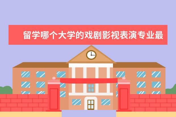 留学哪个大学的戏剧影视表演专业最好？