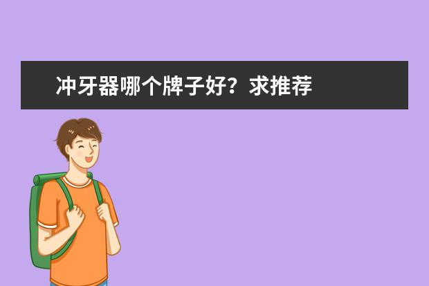冲牙器哪个牌子好？求推荐
