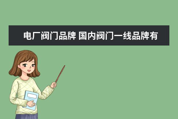 电厂阀门品牌 国内阀门一线品牌有哪些?