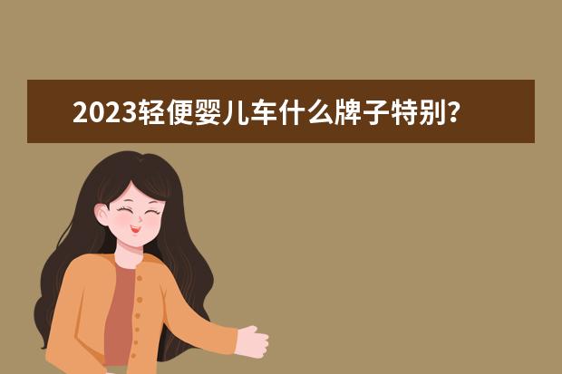 2023轻便婴儿车什么牌子特别？